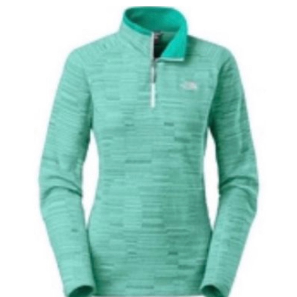 New Women’s XS North Face Novelty Glacier 1/4-Zip Jacket in Kokomo Green Print